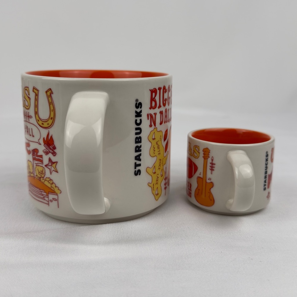 Starbucks Texas Dallas BTS Mug 14oz + Mini Demitasse Espresso Cup 2023 - Picture 4 of 9